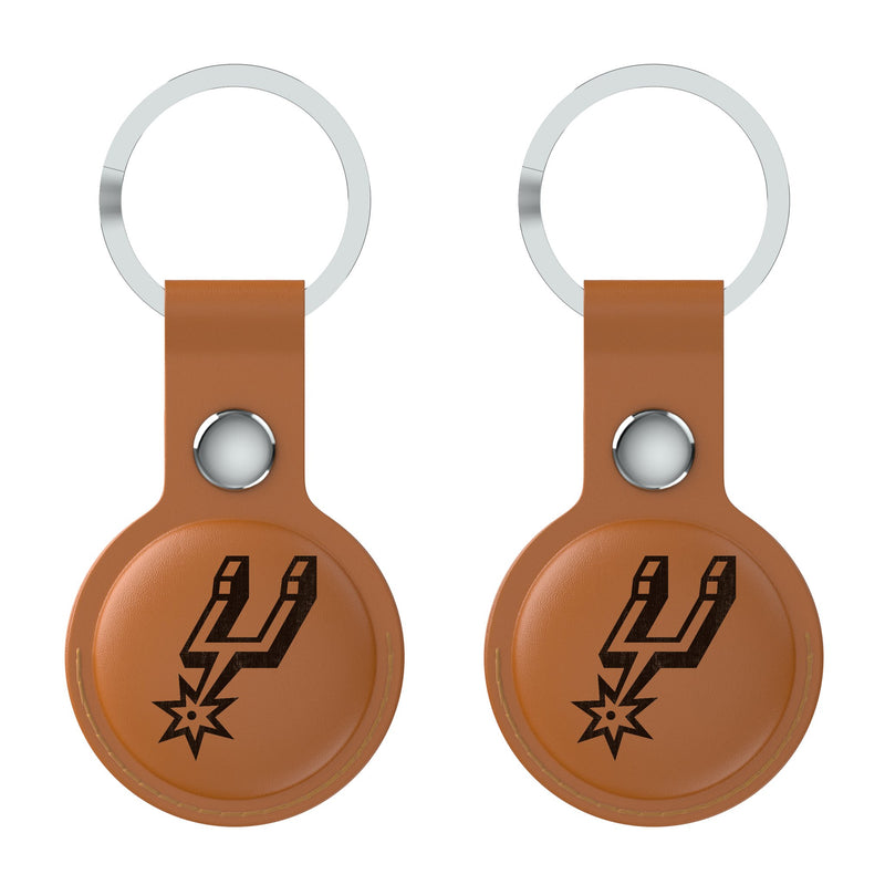 San Antonio Spurs Burn AirTag Brown Airtag Holder 2-Pack