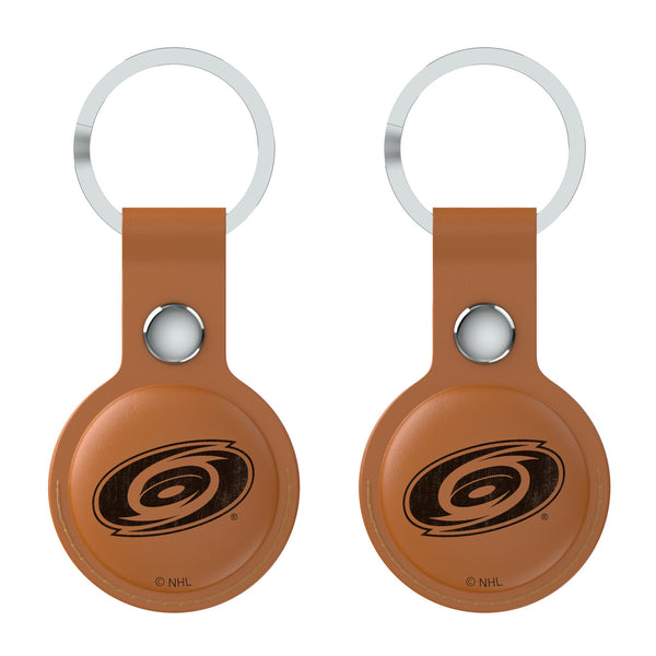 Carolina Hurricanes Burn AirTag Brown Airtag Holder 2-Pack