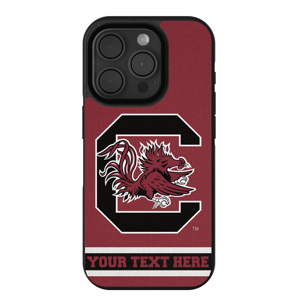 University of South Carolina Gamecocks Personalized Stripe iPhone Bump Phone Case for Apple iPhone