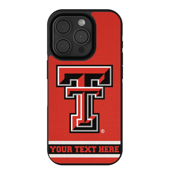 Texas Tech Red Raiders Personalized Stripe iPhone Bump Phone Case for Apple iPhone