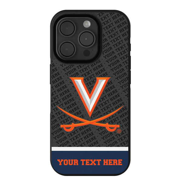 University of Virginia Cavaliers Personalized EndZone Plus iPhone Bump Phone Case for Apple iPhone
