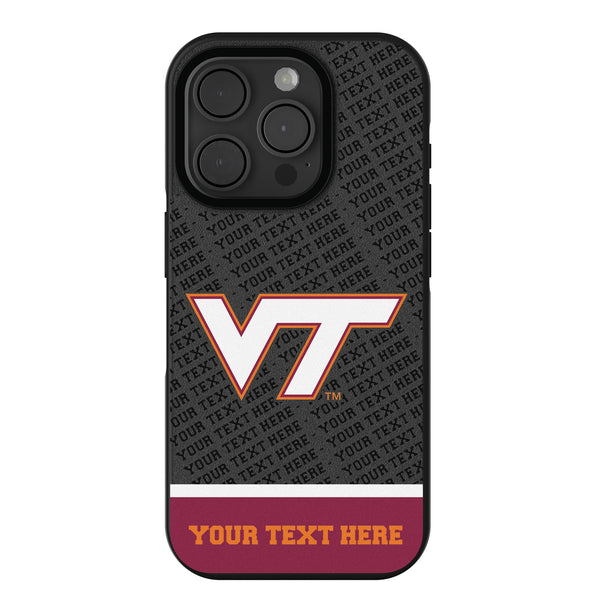 Virginia Tech Hokies Personalized EndZone Plus iPhone Bump Phone Case for Apple iPhone
