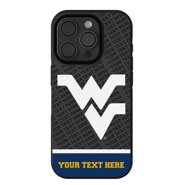 West Virginia University Mountaineers Personalized EndZone Plus iPhone Bump Phone Case for Apple iPhone