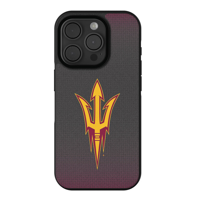 Arizona State University Sun Devils Linen iPhone Bump Phone Case for Apple iPhone