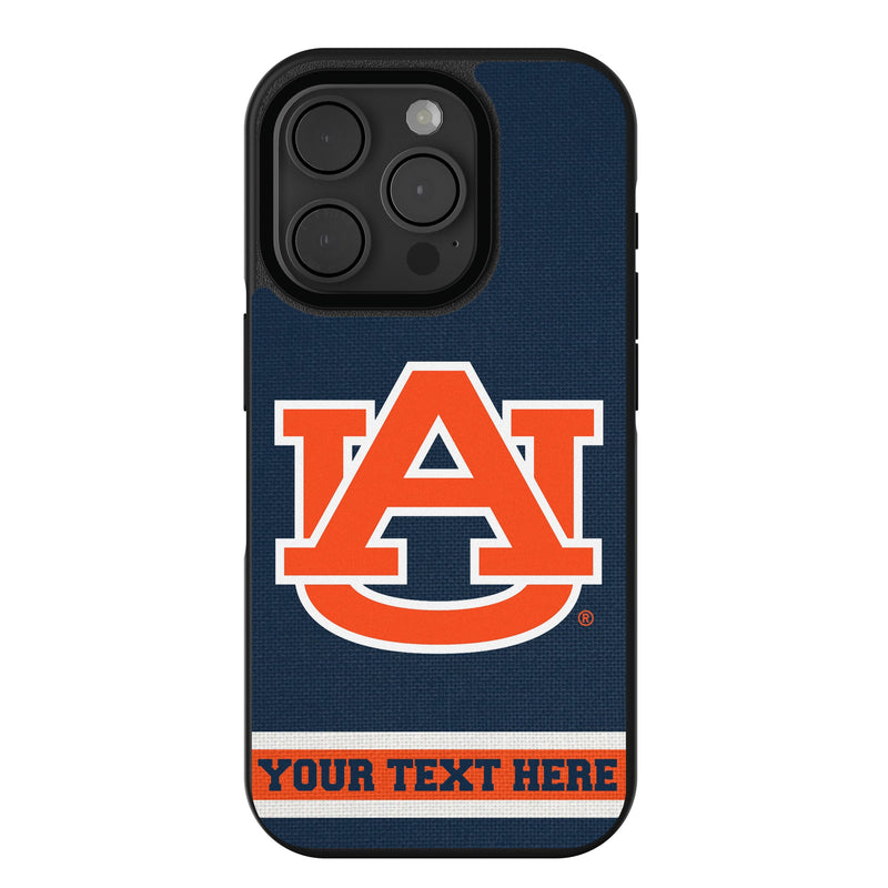 University of Auburn Tigers Personalized Stripe iPhone Bump Phone Case for Apple iPhone