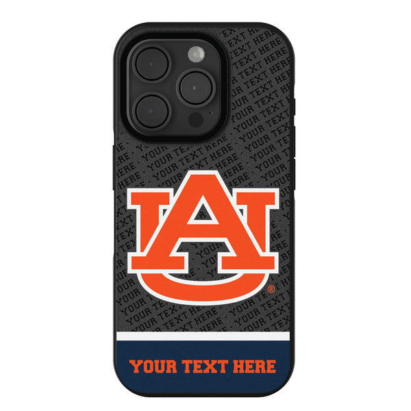 University of Auburn Tigers Personalized EndZone Plus iPhone Bump Phone Case for Apple iPhone