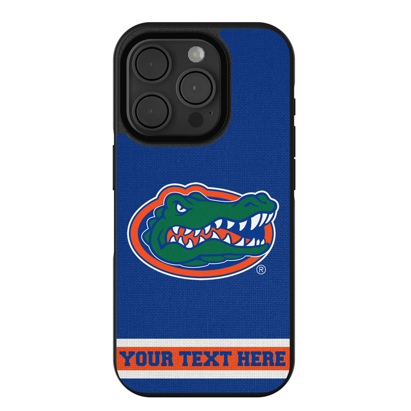 University of Florida Gators Personalized Stripe iPhone Bump Phone Case for Apple iPhone