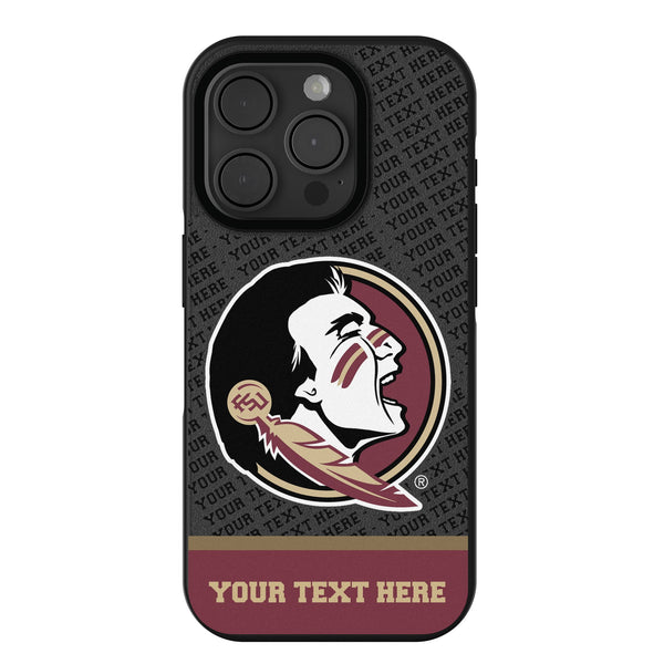 Florida State University Seminoles Personalized EndZone Plus iPhone Bump Phone Case for Apple iPhone
