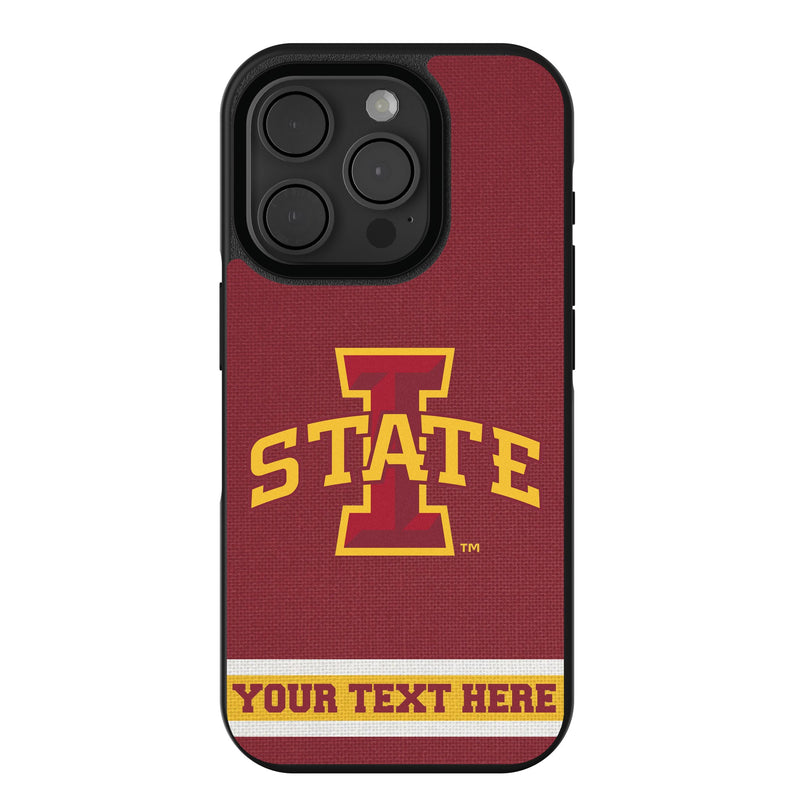 Iowa State University Cyclones Personalized Stripe iPhone Bump Phone Case for Apple iPhone