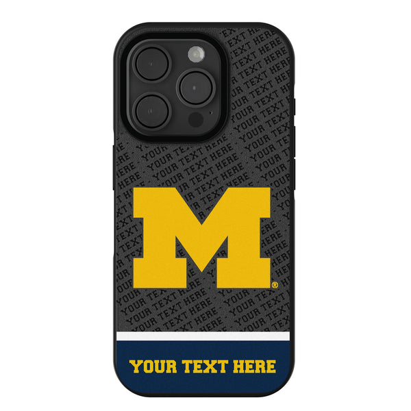 University of Michigan Wolverines Personalized EndZone Plus iPhone Bump Phone Case for Apple iPhone