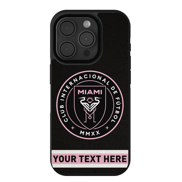 Inter Miami CF Personalized Stripe iPhone Bump Phone Case for Apple iPhone