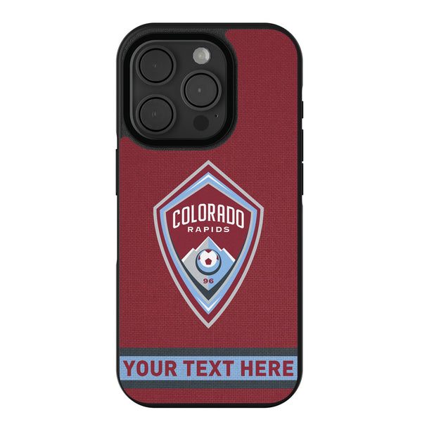 Colorado Rapids Personalized Stripe iPhone Bump Phone Case for Apple iPhone