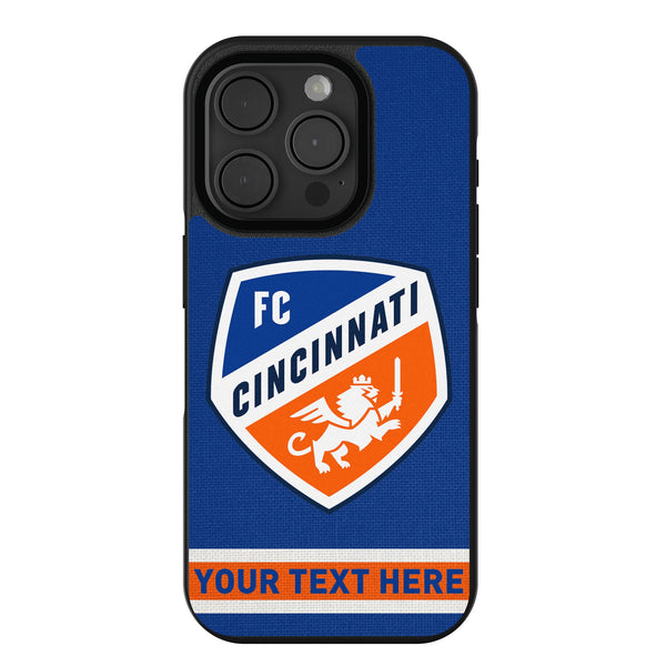 FC Cincinnati Personalized Stripe iPhone Bump Phone Case for Apple iPhone