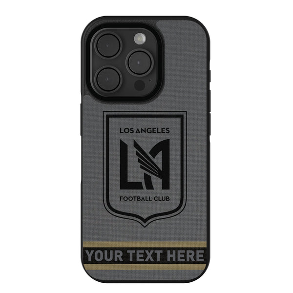 Los Angeles Football Club Personalized Stripe iPhone Bump Phone Case for Apple iPhone