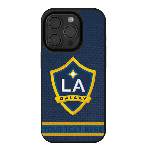 LA Galaxy Personalized Stripe iPhone Bump Phone Case for Apple iPhone