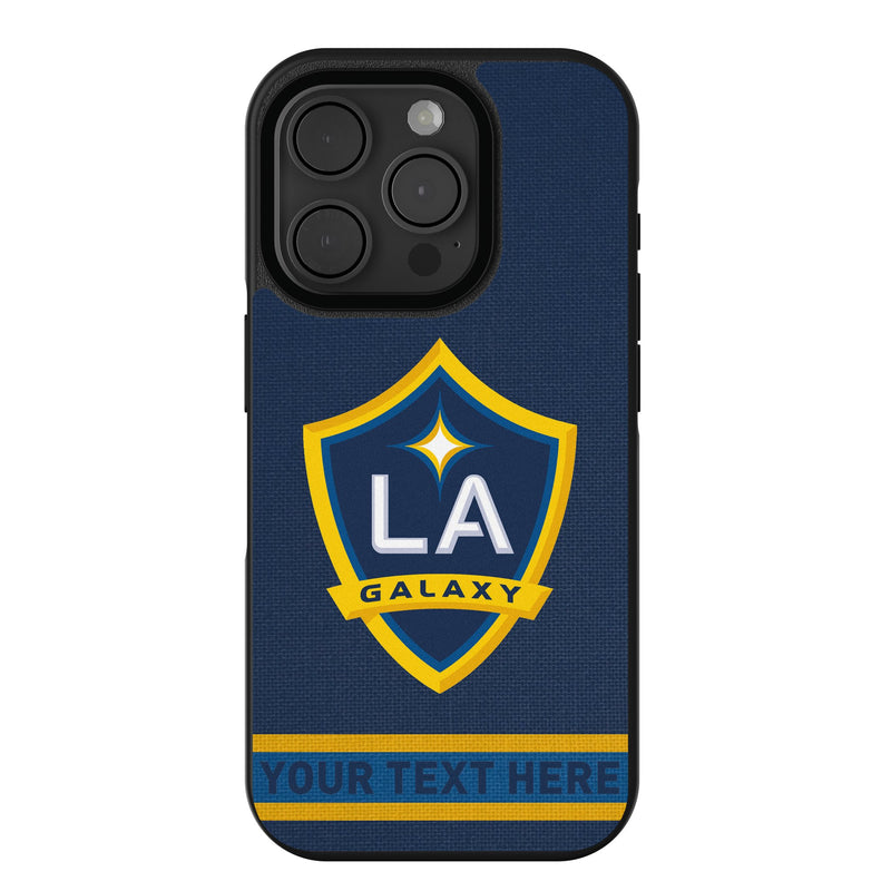 LA Galaxy Personalized Stripe iPhone Bump Phone Case for Apple iPhone