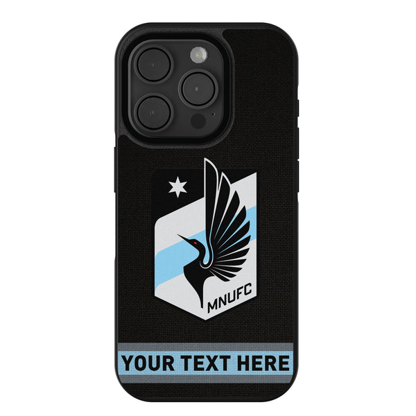 Minnesota United FC Personalized Stripe iPhone Bump Phone Case for Apple iPhone
