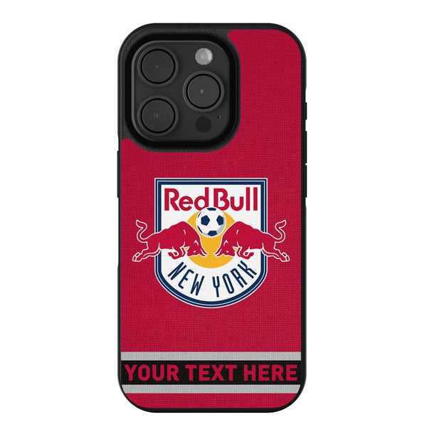New York Red Bulls Personalized Stripe iPhone Bump Phone Case for Apple iPhone
