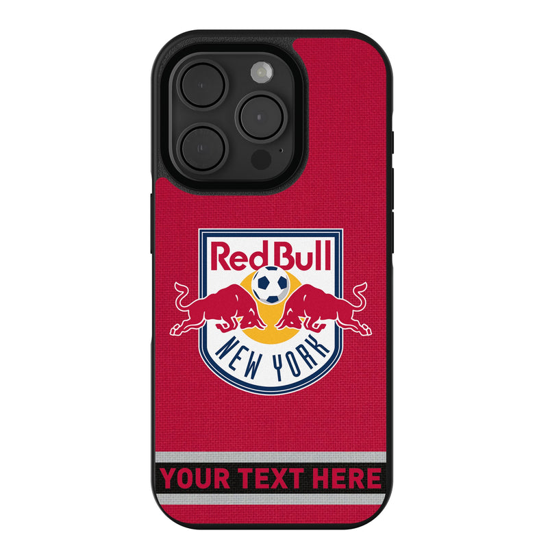 New York Red Bulls Personalized Stripe iPhone Bump Phone Case for Apple iPhone