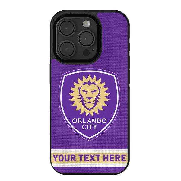 Orlando City Soccer Club Personalized Stripe iPhone Bump Phone Case for Apple iPhone