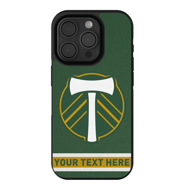 Portland Timbers Personalized Stripe iPhone Bump Phone Case for Apple iPhone