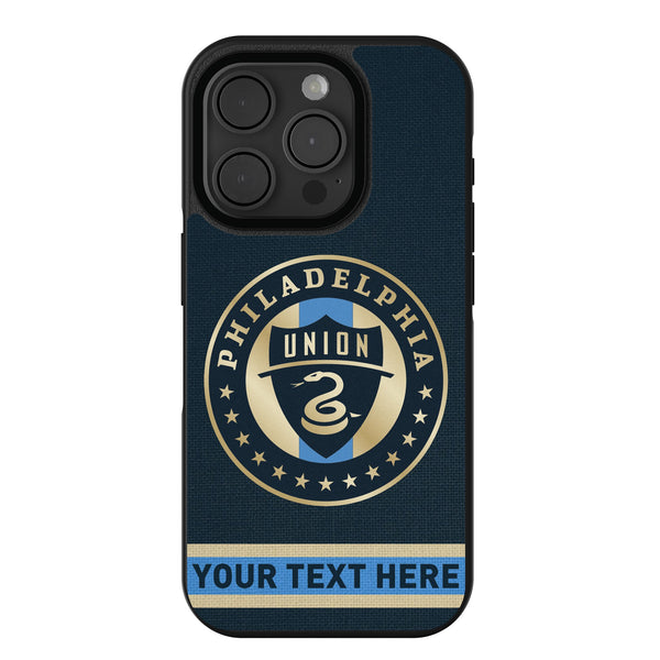 Philadelphia Union Personalized Stripe iPhone Bump Phone Case for Apple iPhone