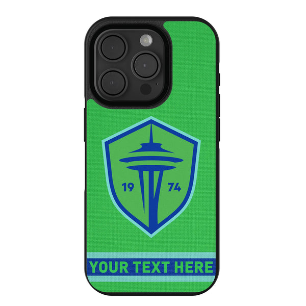 Seattle Sounders FC Personalized Stripe iPhone Bump Phone Case for Apple iPhone