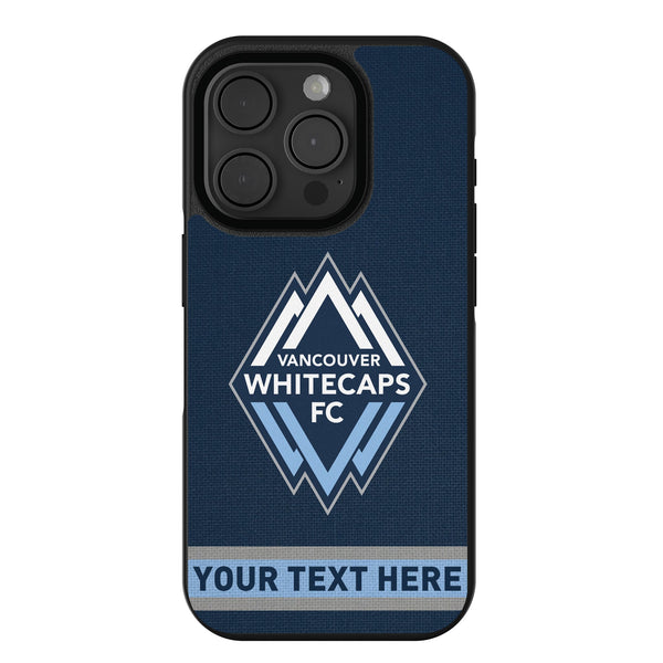 Vancouver Whitecaps Personalized Stripe iPhone Bump Phone Case for Apple iPhone