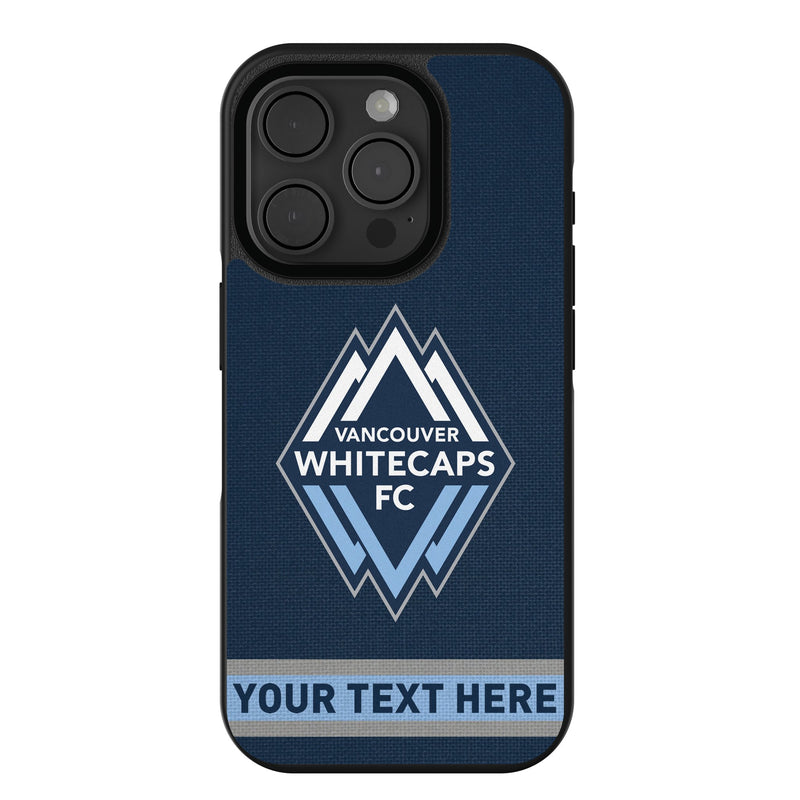 Vancouver Whitecaps Personalized Stripe iPhone Bump Phone Case for Apple iPhone