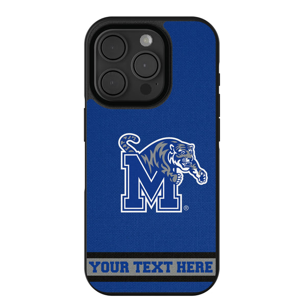 University of Memphis Tigers Personalized Stripe iPhone Bump Phone Case for Apple iPhone
