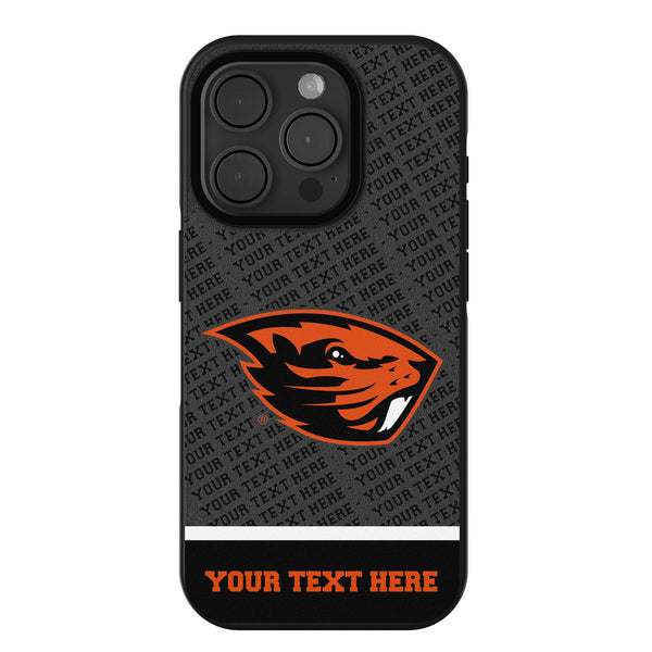 Oregon State University Beavers Personalized EndZone Plus iPhone Bump Phone Case for Apple iPhone