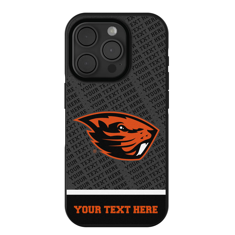 Oregon State University Beavers Personalized EndZone Plus iPhone Bump Phone Case for Apple iPhone