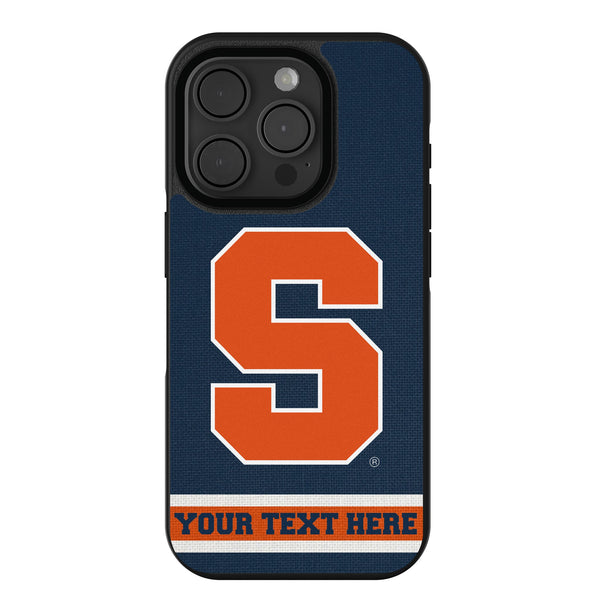 Syracuse University Orange Personalized Stripe iPhone Bump Phone Case for Apple iPhone