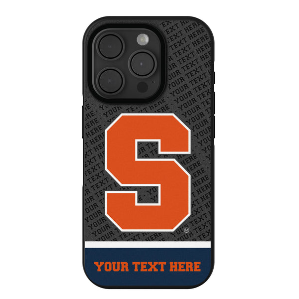 Syracuse University Orange Personalized EndZone Plus iPhone Bump Phone Case for Apple iPhone