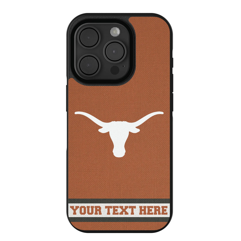University of Texas Longhorns Personalized Stripe iPhone Bump Phone Case for Apple iPhone