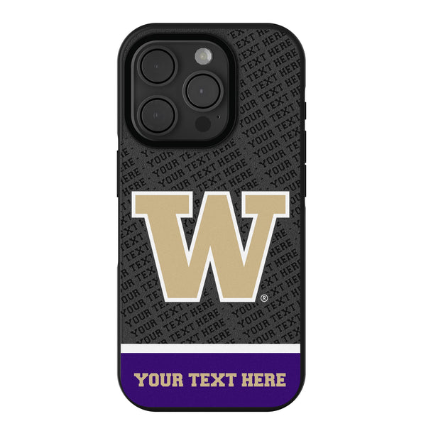 University of Washington Huskies Personalized EndZone Plus iPhone Bump Phone Case for Apple iPhone