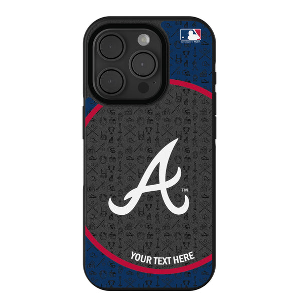 Atlanta Braves Personalized Circle iPhone Bump Phone Case for Apple iPhone