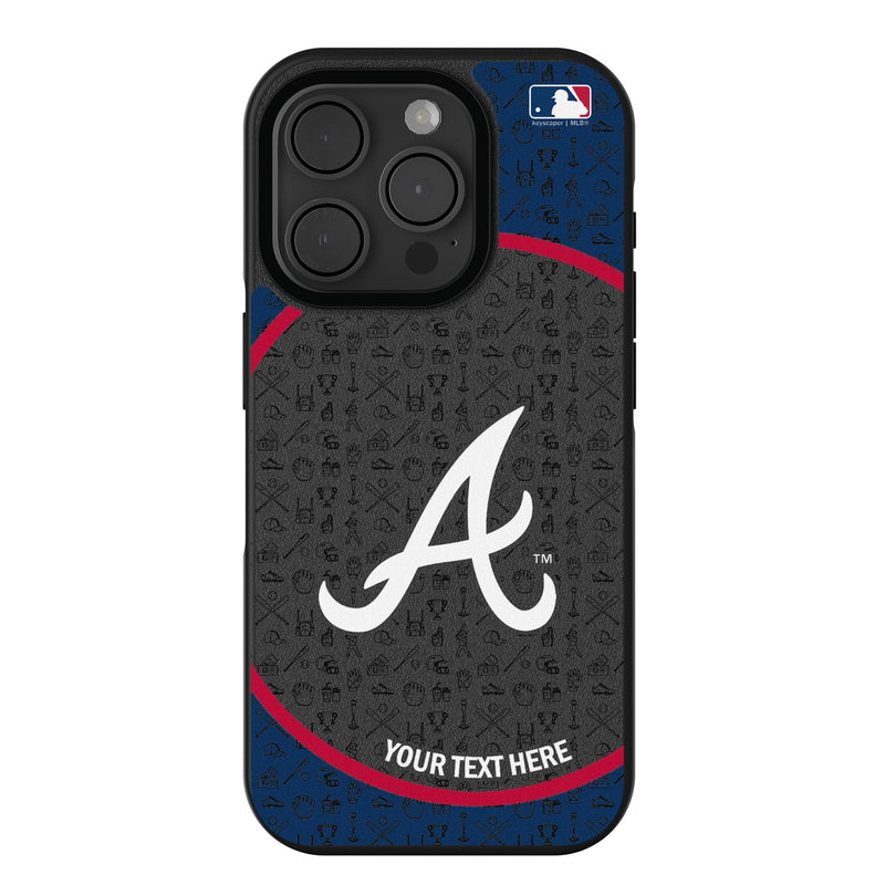 Atlanta Braves Personalized Circle iPhone Bump Phone Case for Apple iPhone