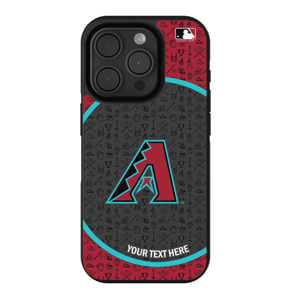 Arizona Diamondbacks Personalized Circle iPhone Bump Phone Case for Apple iPhone