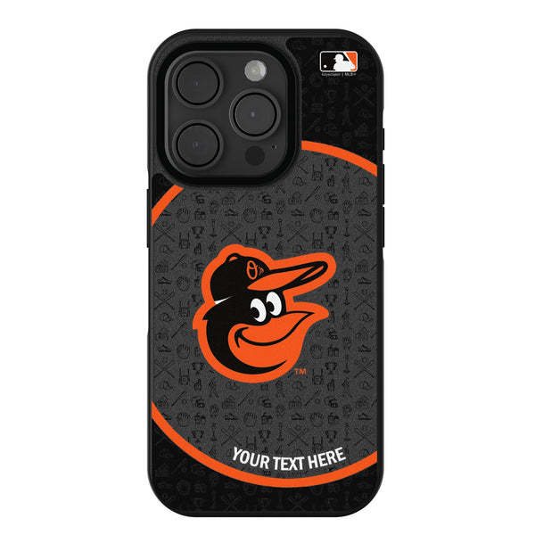 Baltimore Orioles Personalized Circle iPhone Bump Phone Case for Apple iPhone
