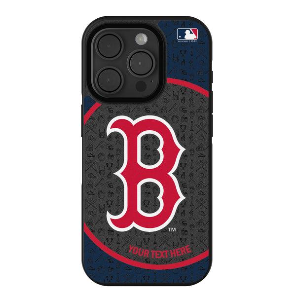 Boston Red Sox Personalized Circle iPhone Bump Phone Case for Apple iPhone