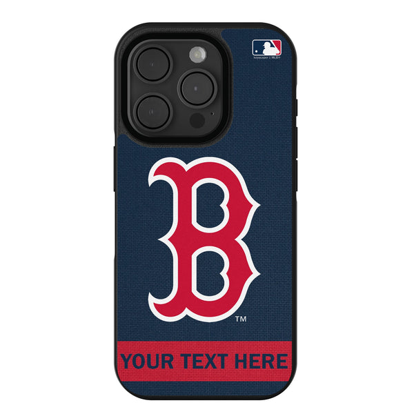 Boston Red Sox Personalized Stripe iPhone Bump Phone Case for Apple iPhone
