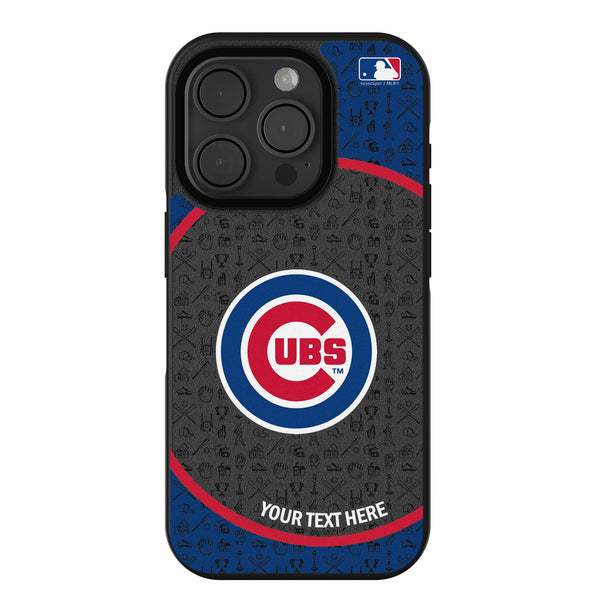 Chicago Cubs Personalized Circle iPhone Bump Phone Case for Apple iPhone
