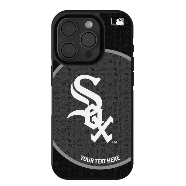 Chicago White Sox Personalized Circle iPhone Bump Phone Case for Apple iPhone
