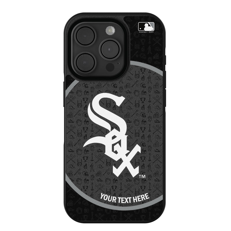 Chicago White Sox Personalized Circle iPhone Bump Phone Case for Apple iPhone