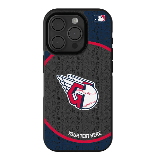Cleveland Guardians Personalized Circle iPhone Bump Phone Case for Apple iPhone