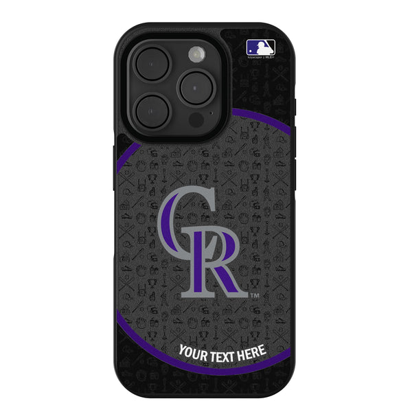 Colorado Rockies Personalized Circle iPhone Bump Phone Case for Apple iPhone