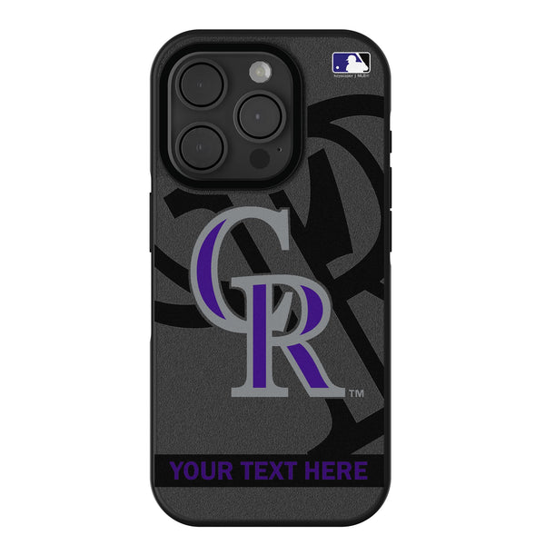 Colorado Rockies Personalized Tilt iPhone Bump Phone Case for Apple iPhone