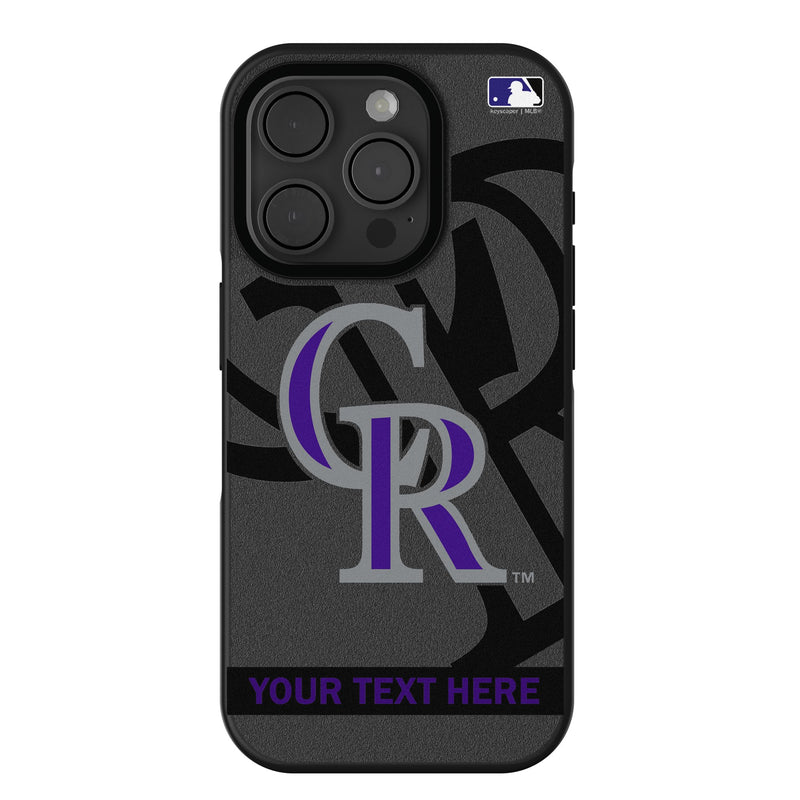 Colorado Rockies Personalized Tilt iPhone Bump Phone Case for Apple iPhone