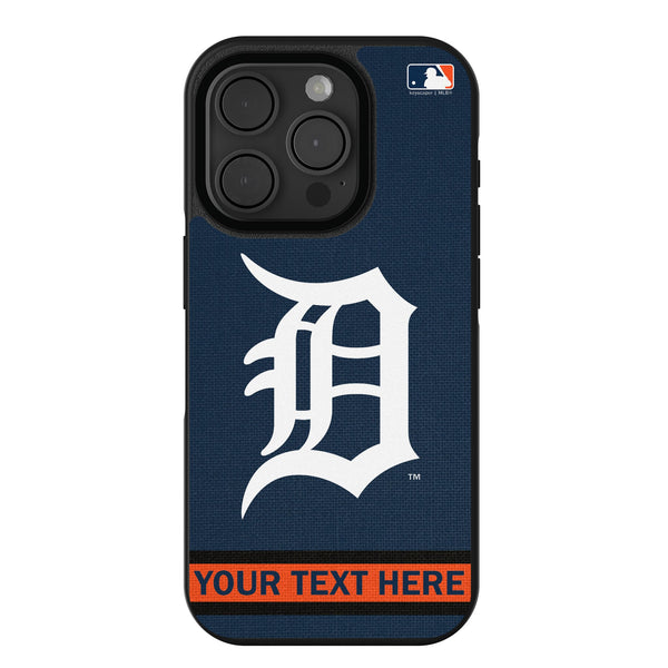 Detroit Tigers Personalized Stripe iPhone Bump Phone Case for Apple iPhone